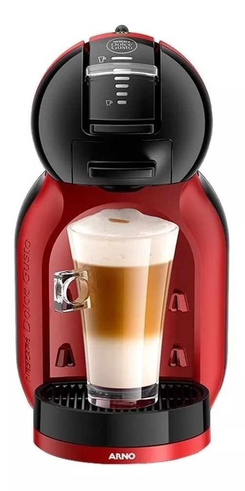 Cafeteira Portátil Nescafé Dolce Gusto Arno Mini Me Automática Vermelha E Preta Para Cápsulas Monodose 220v