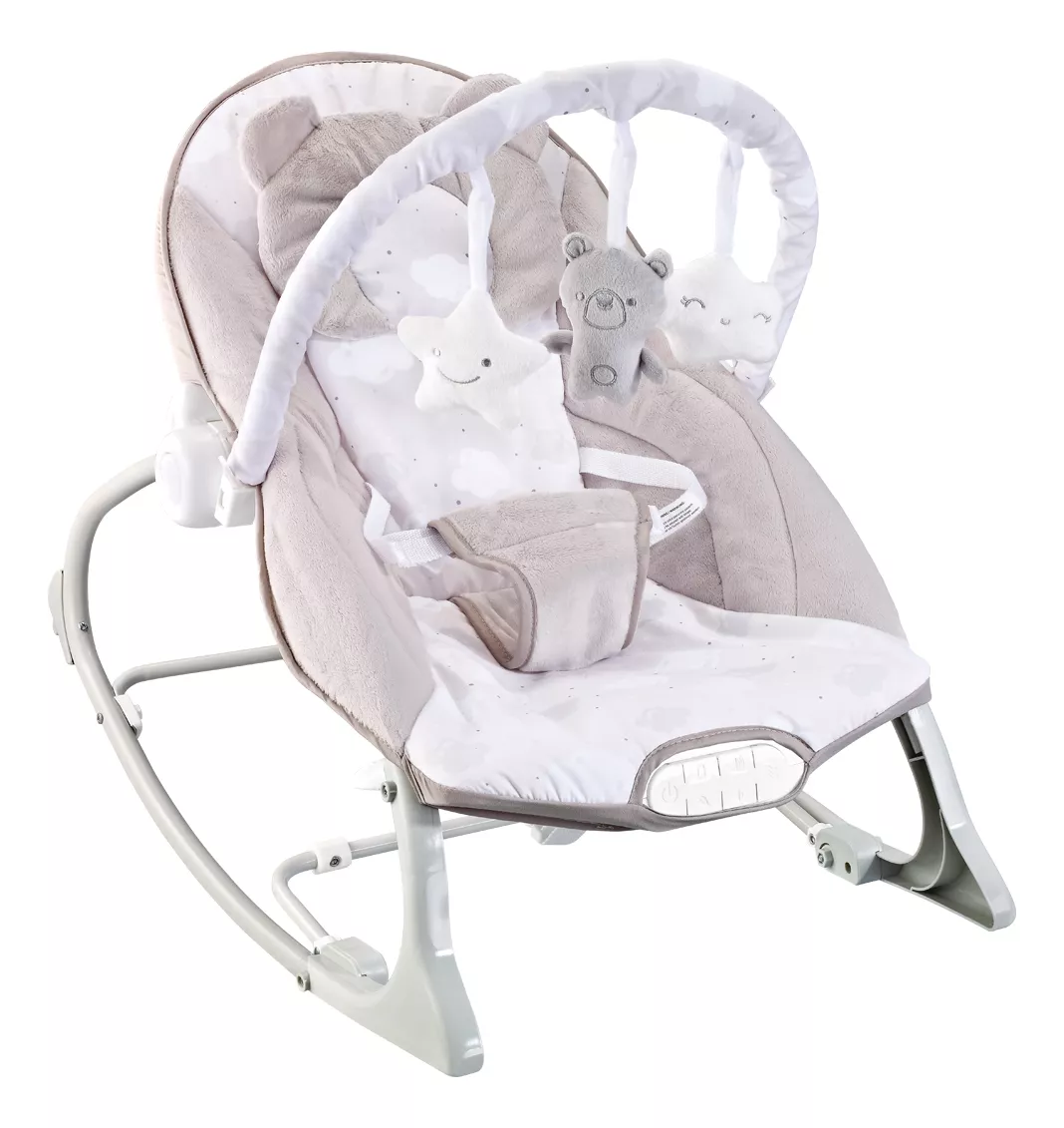 Cadeira De Descanso Bebê Musical Polar Bege 18kgs Maxi Baby