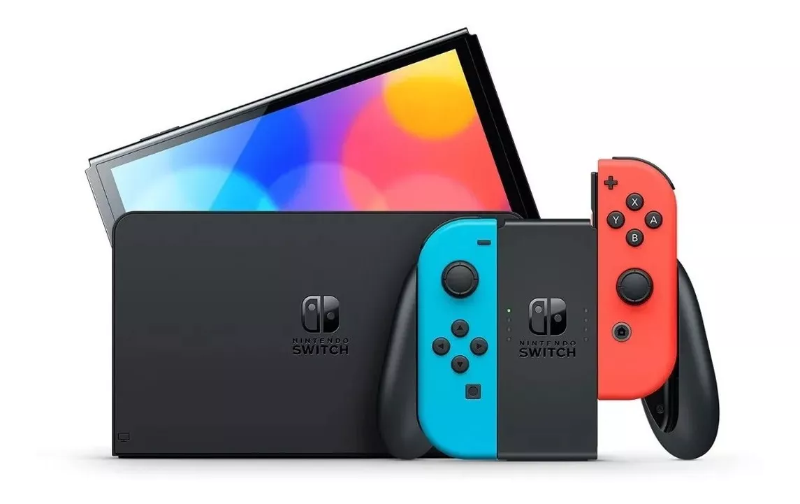 Nintendo Switch OLED 64GB Standard (Azul/Vermelho)