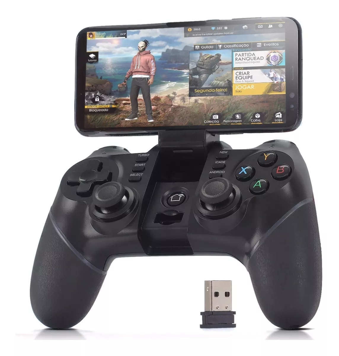 Controle Joystick Ipega 9076 Android Celular Pc Ps3 iPhone