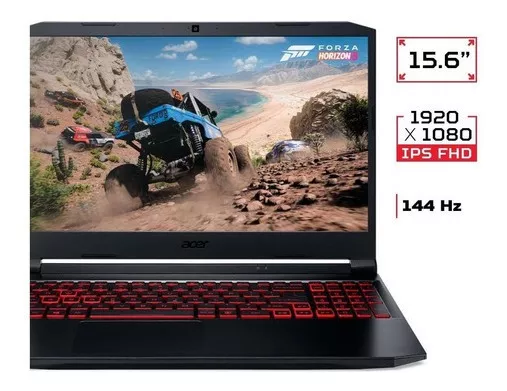 Notebook Gamer Acer Nitro 5 An515-45-r1fq Amd Ryzen 7 Windows 11 Home 8gb 512gb Ssd Gtx 1650 15.6 Polegadas