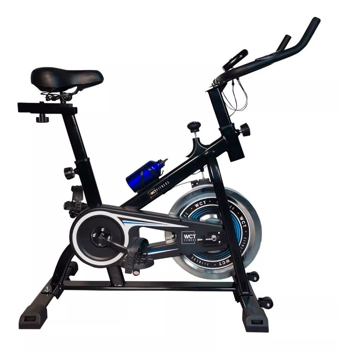 Bicicleta Ergométrica Wct Fitness Para Spinning Preta E Azul