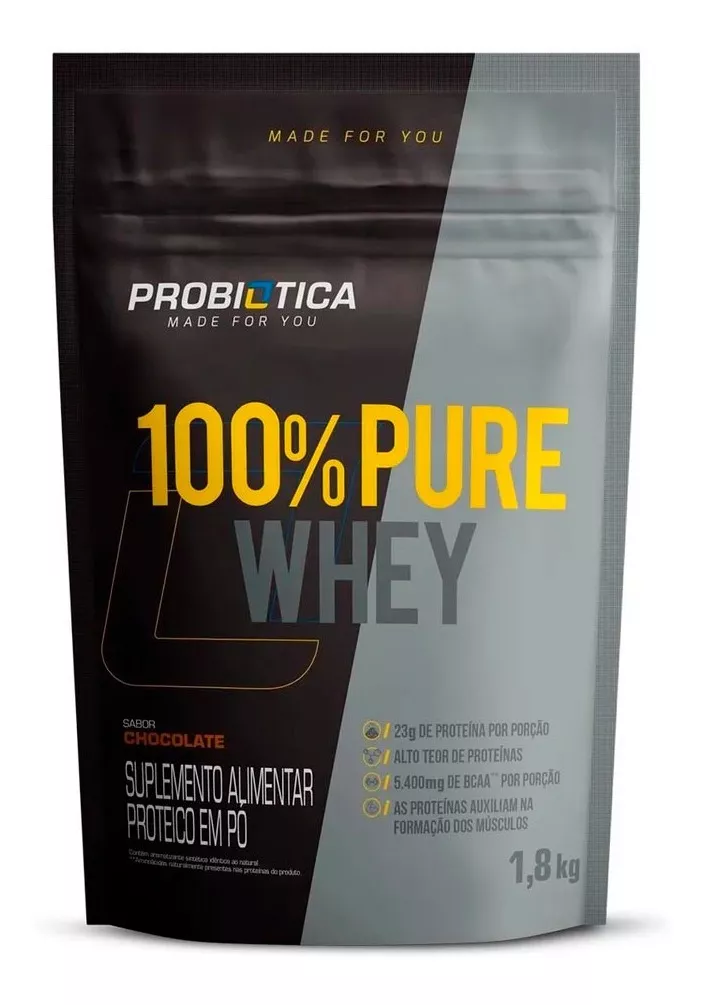 100% Pure Whey Concentrado - 1,8kg - Probiótica