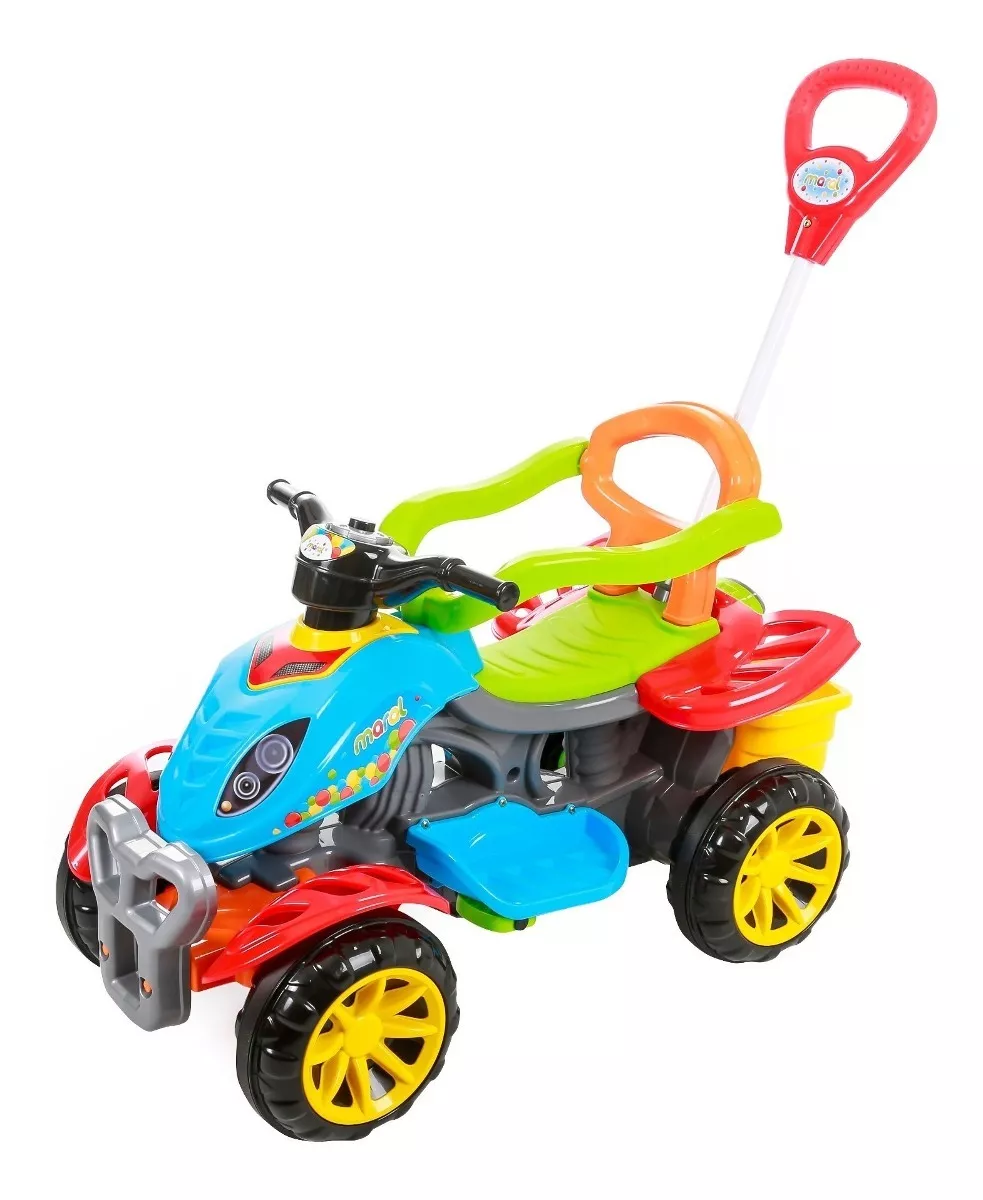 Carrinho De Passeio Infantil Empurrador Pedal Criança Color