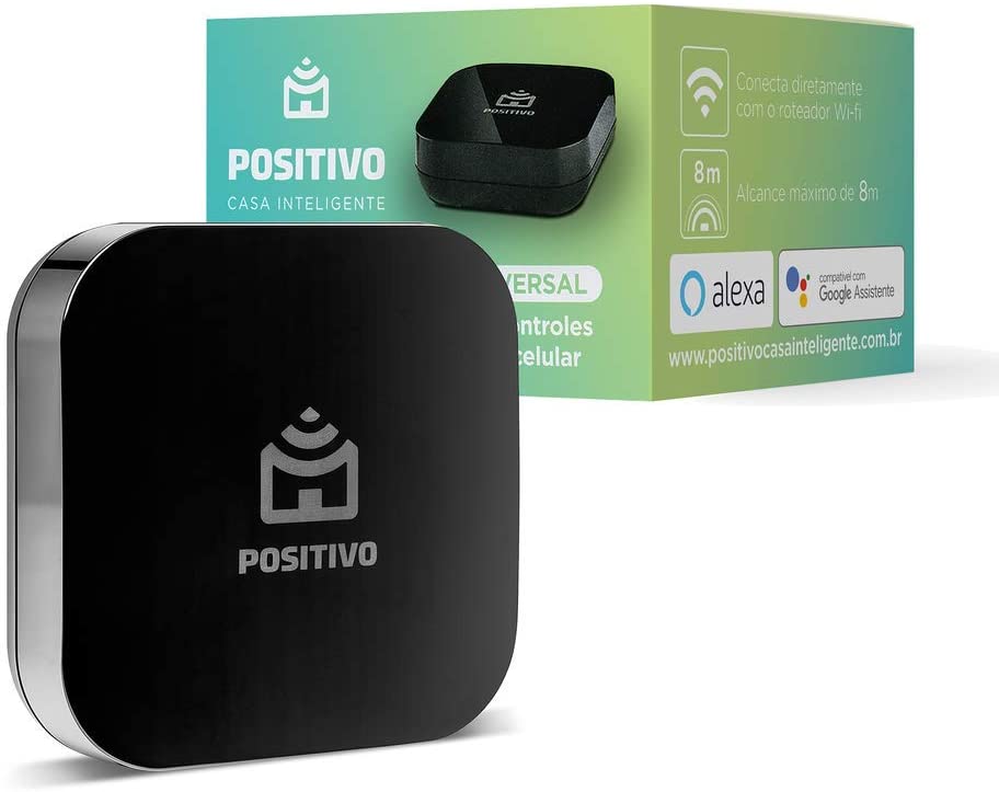 Smart Controle Universal, Positivo Casa Inteligente, concentre todos os controles remotos no seu celular, Compatível com Alexa Smart Controle Universa