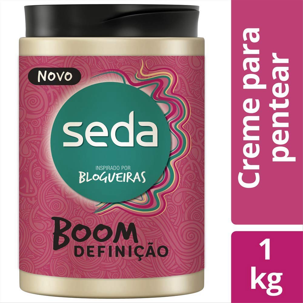  Creme para Pentear Seda Boom Definição 1 KG, Seda 