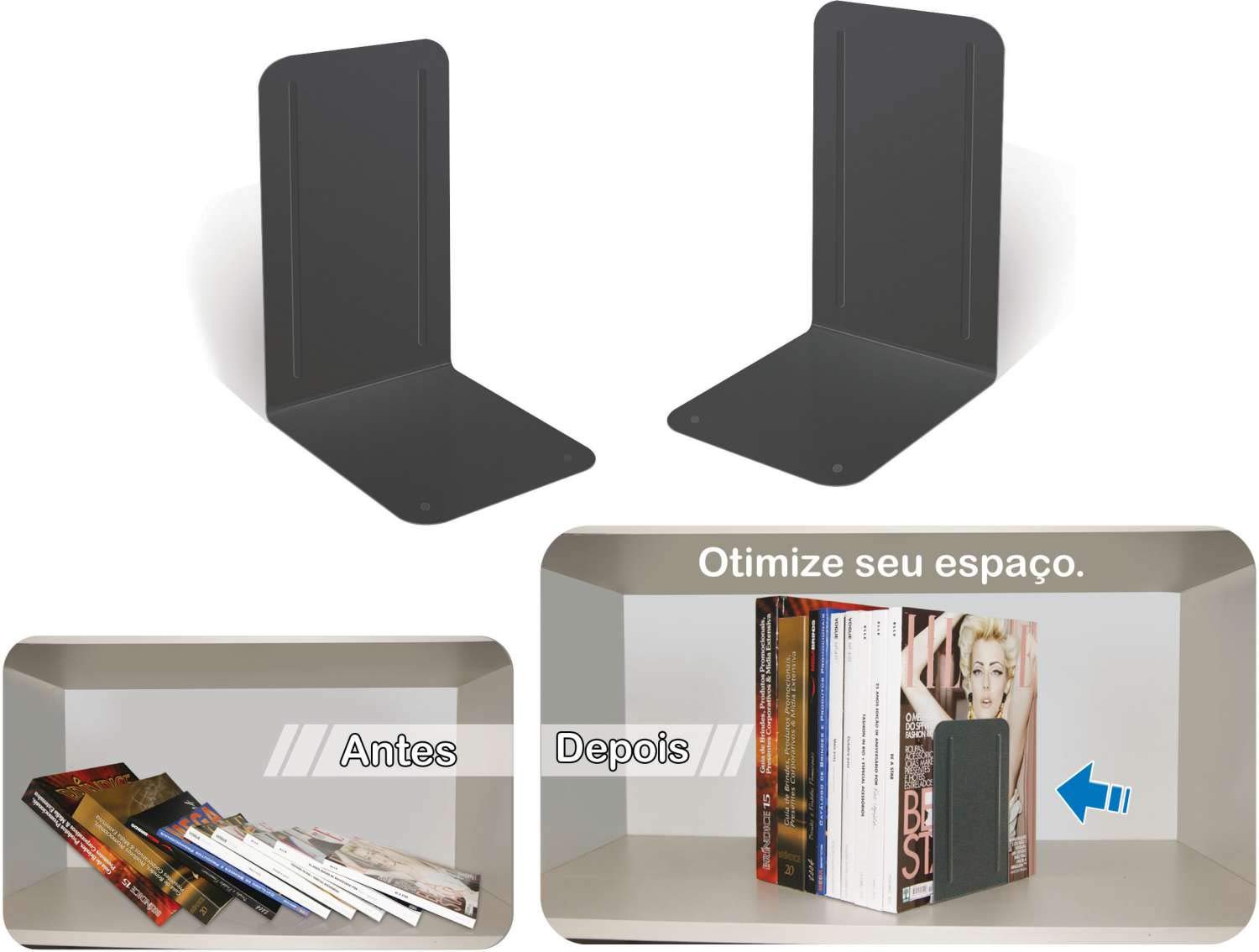 Suporte Aparador para Livros Bibliocanto Acrimet 291.0 C/2 UN - Magazine Ofertaesperta