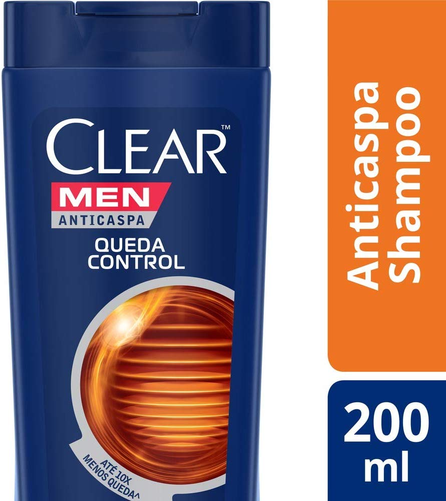 Shampoo Anticaspa Clear Men Queda Control 200 Ml, Clear