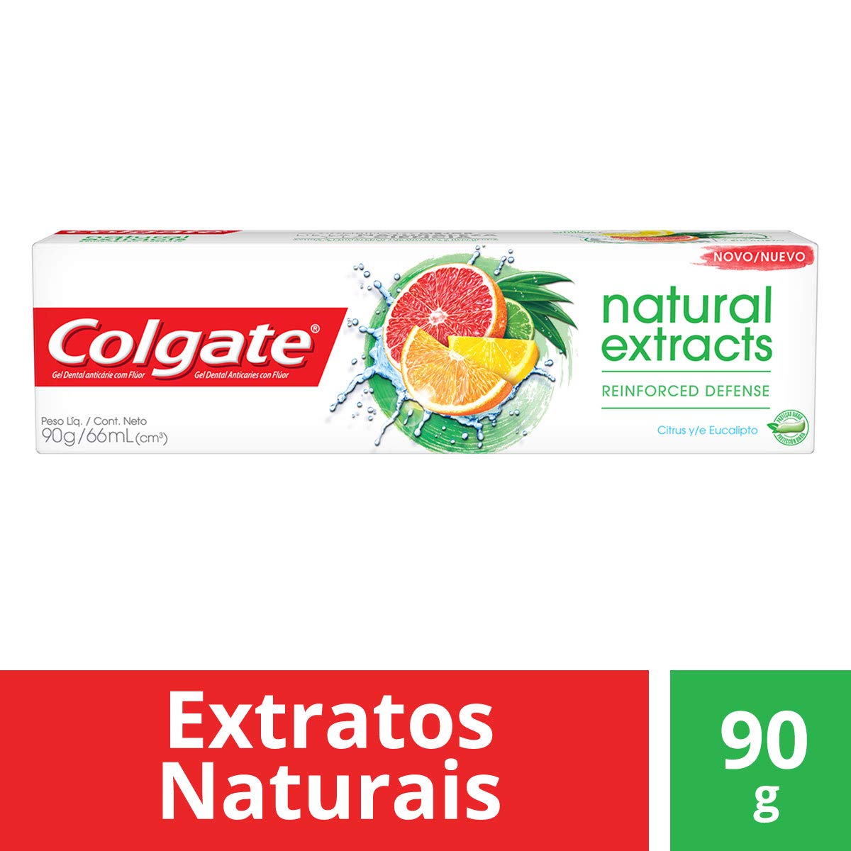 Creme Dental Colgate Natural Extracts Reinforced Defense 90g