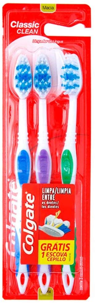 Escova Dental Colgate Classic Clean 3unid Promo Leve 3 Pague 2