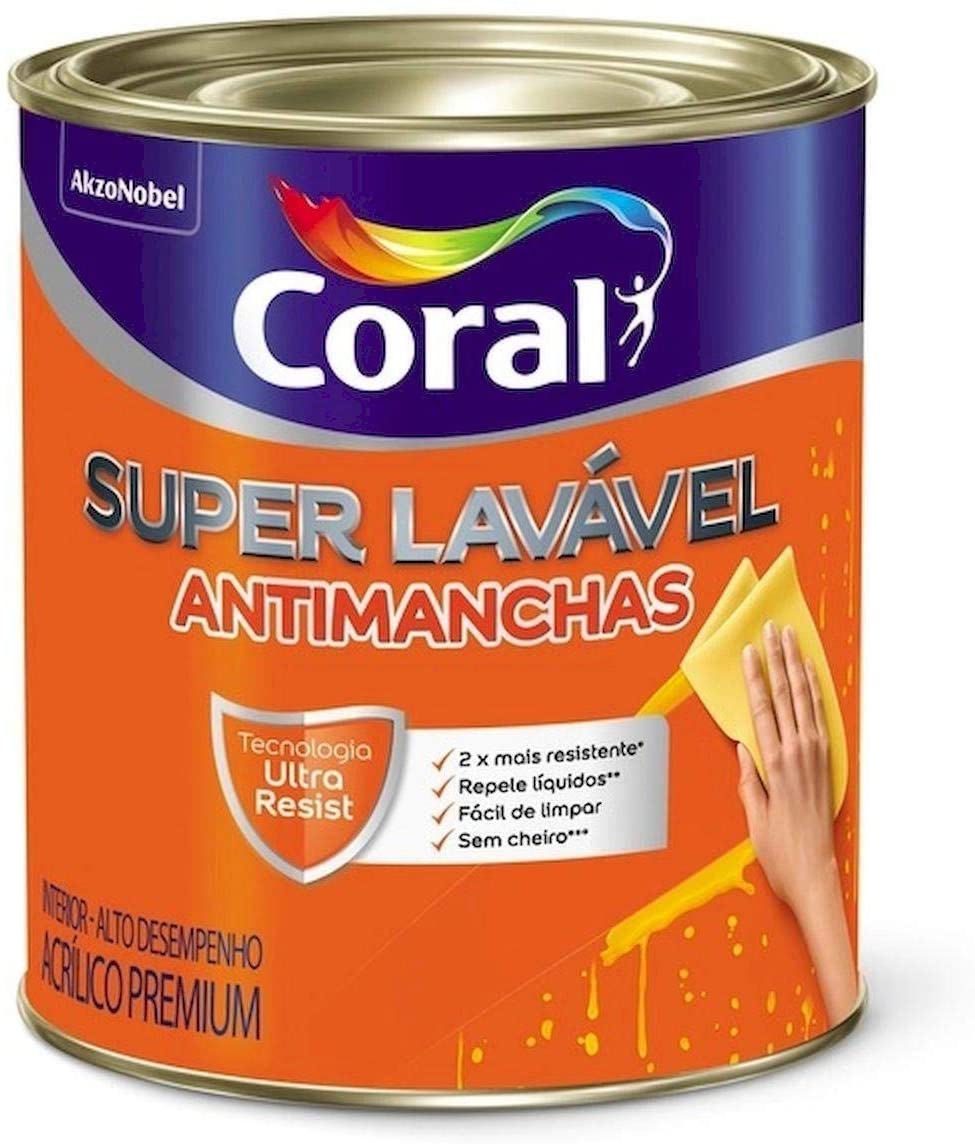 Tinta Acrílica Premium Super Lavável Branca 3,6 Litros