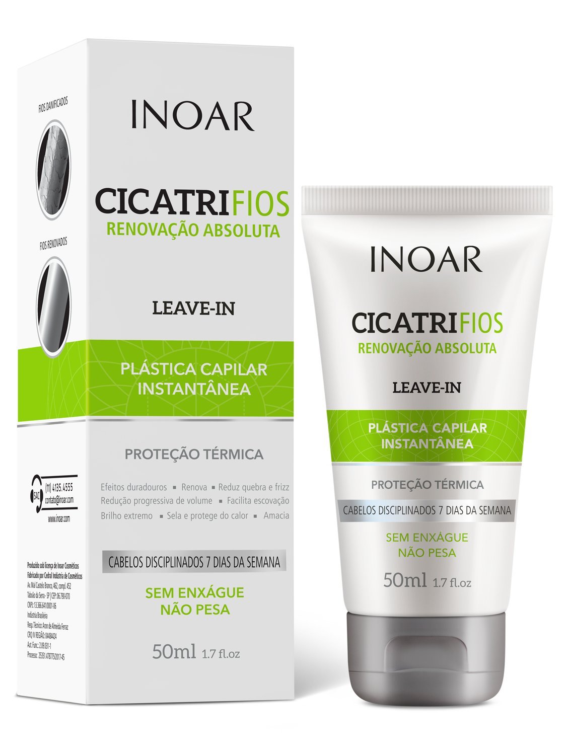 Leave-in Plástica Capilar 50ml, Inoar