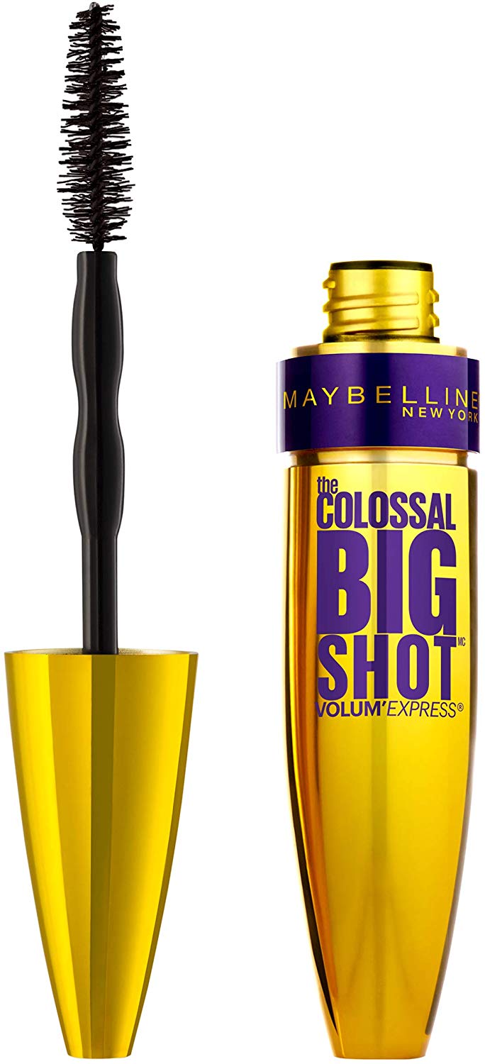  Máscara de Cílios Maybelline Colossal Big Shot Very Black Lavável 