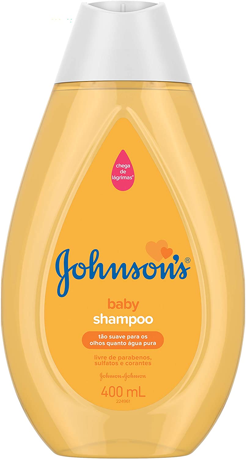 2 unidades - Shampoo Para Bebê Johnson's Baby Regular, 400ml