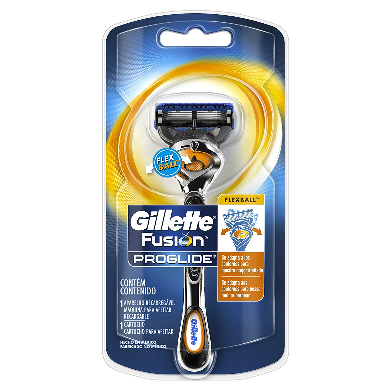 (5 Unidades) Aparelho De Barbear Gillette Fusion Proglide Flexball + Cartucho