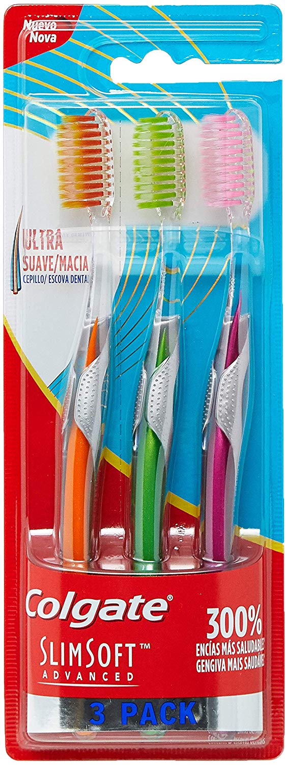 Escova Dental Colgate Slim Soft Advanced 3 unid