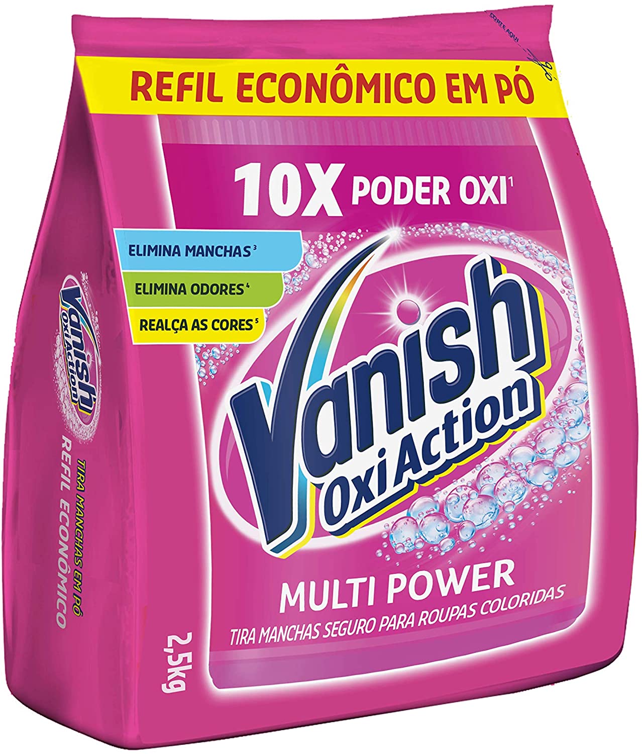 Tira Manchas em Pó Vanish Oxi Action Pink, 2.5kg