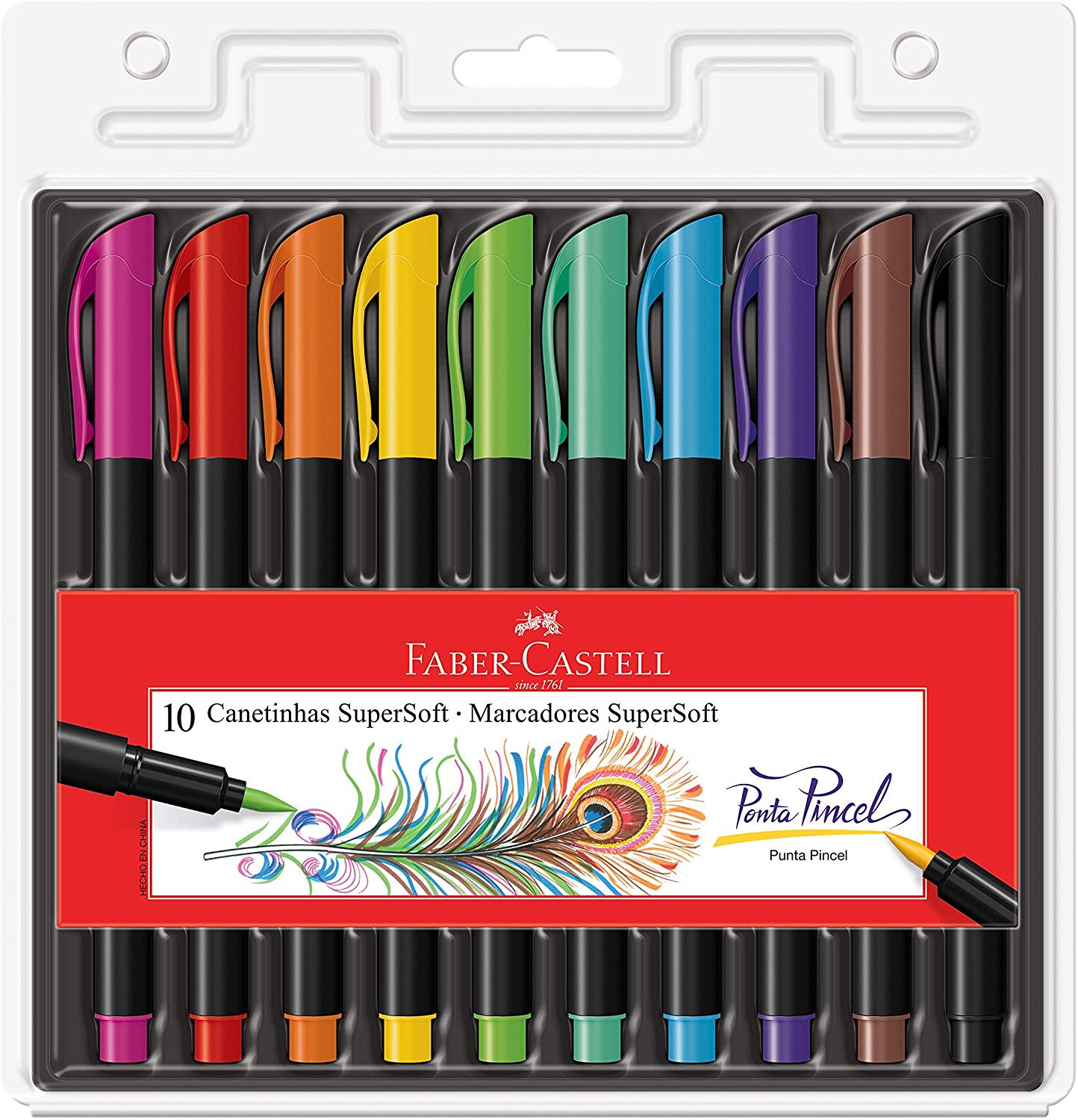 Faber-Castell Hidrografica Supersoft Brush 10 Cores Multicor,