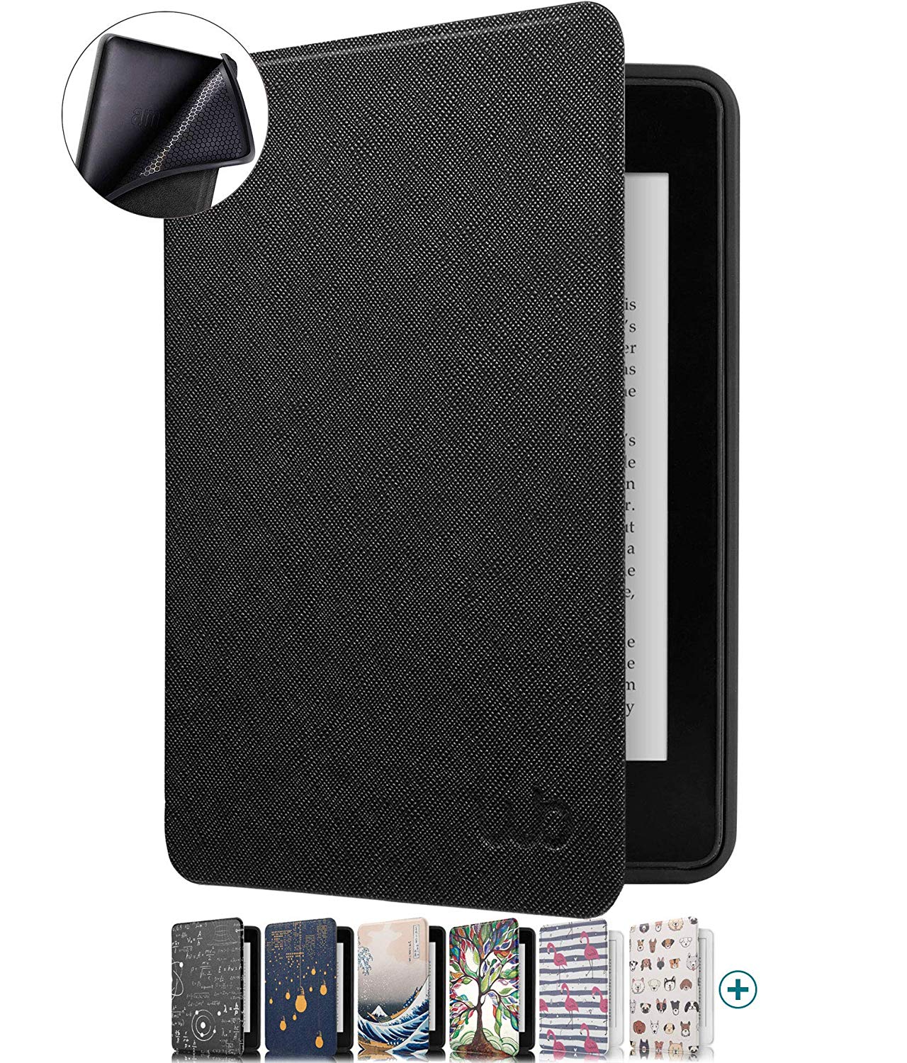 Capa Novo Kindle Paperwhite à Prova D'água WB Ultra Leve Auto Hibernação Sensor Magnético Silicone Flexível