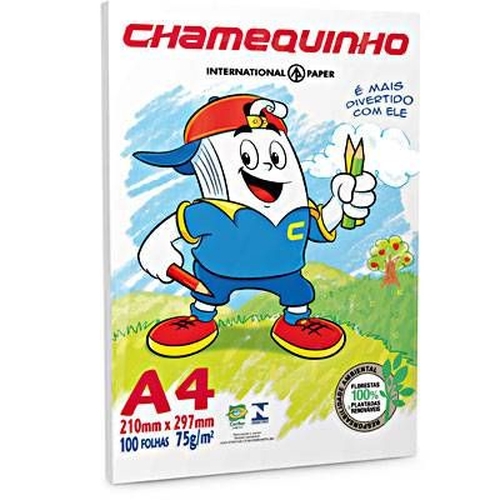 Chamequinho A4 Branco 100fls 75g/m2 Chamex