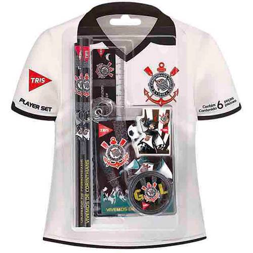 Kit Escolar Tris Player Set Corinthians 6 Peças