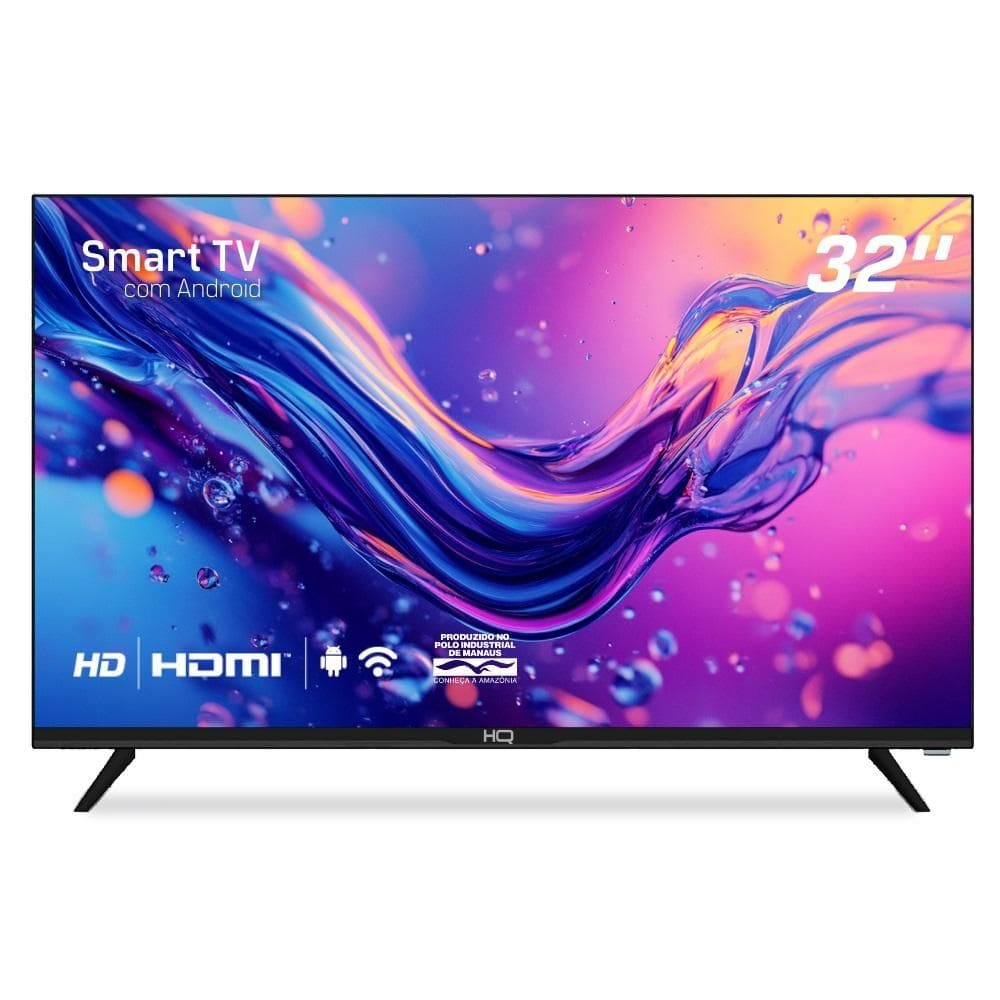 Smart TV LED 32" HD HQ HQSTV32NP Netflix Youtube 2 HDMI 2 USB Wi-Fi