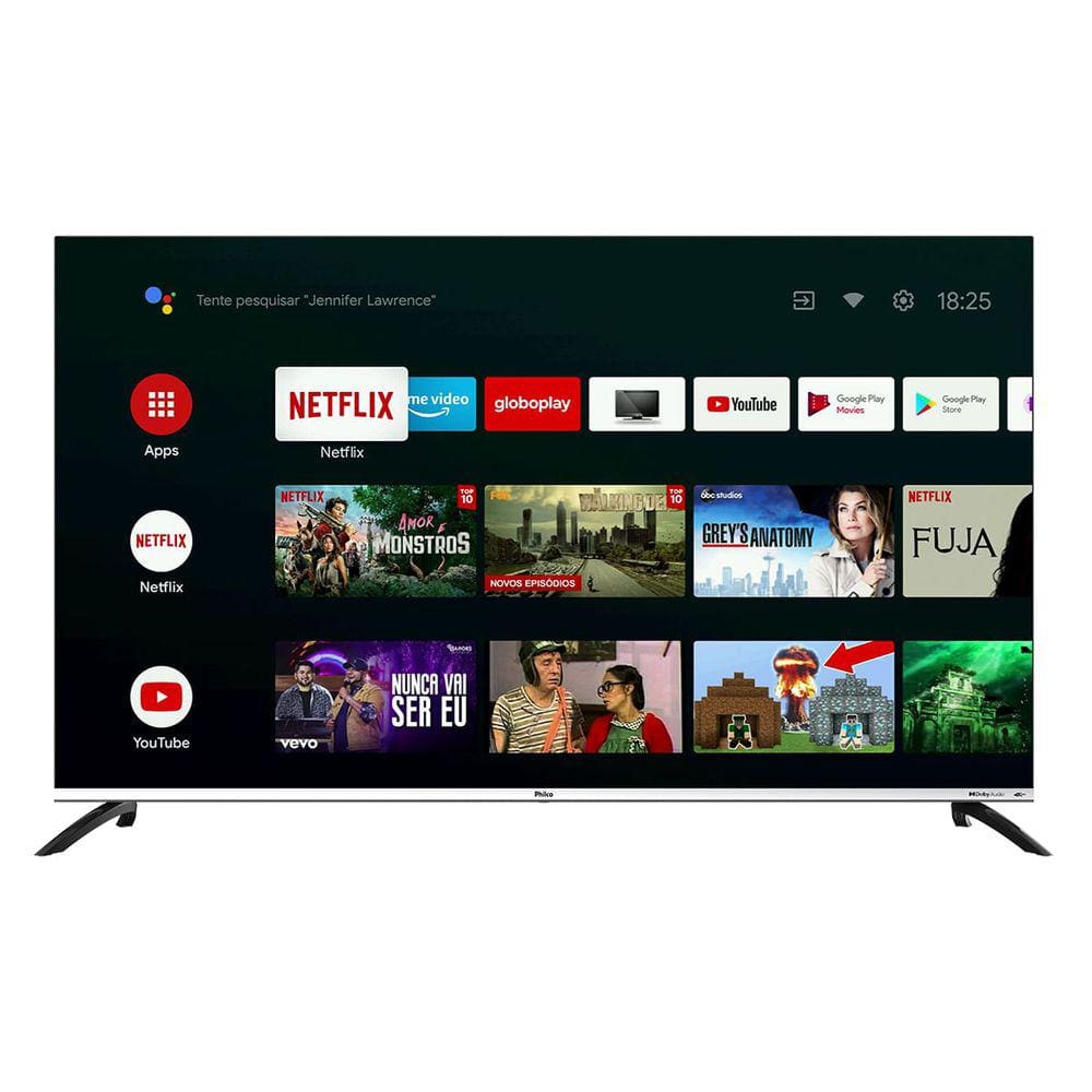 Smart TV 55” Philco PTV55M8GAGCMBL Android TV 4K LED