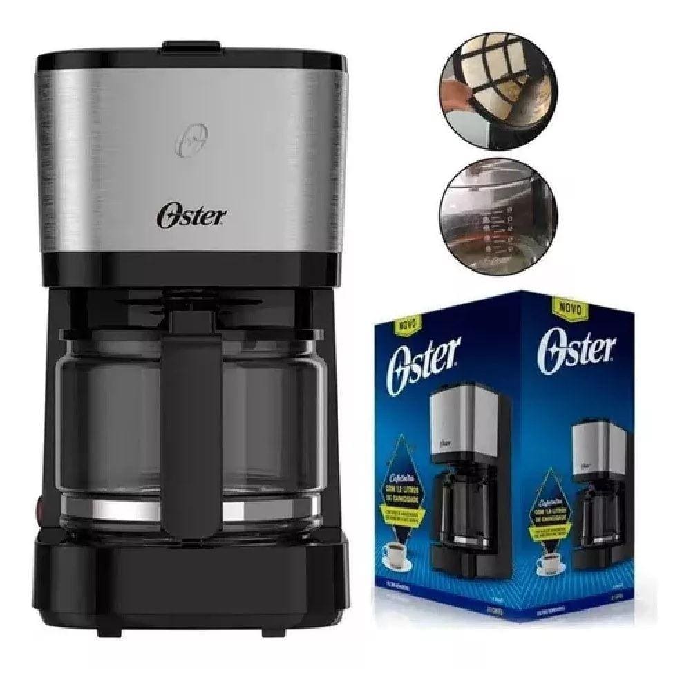 Cafeteira Oster Inox Compacta Automática 0,75L OCAF300