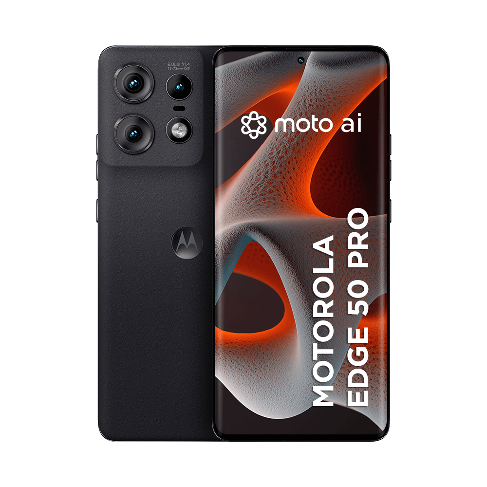 Smartphone Motorola Edge 50 Pro 5G - 256GB 24GB Ram Boost 50MP Ultra-Pixel AI Camera IP68 NFC - Black