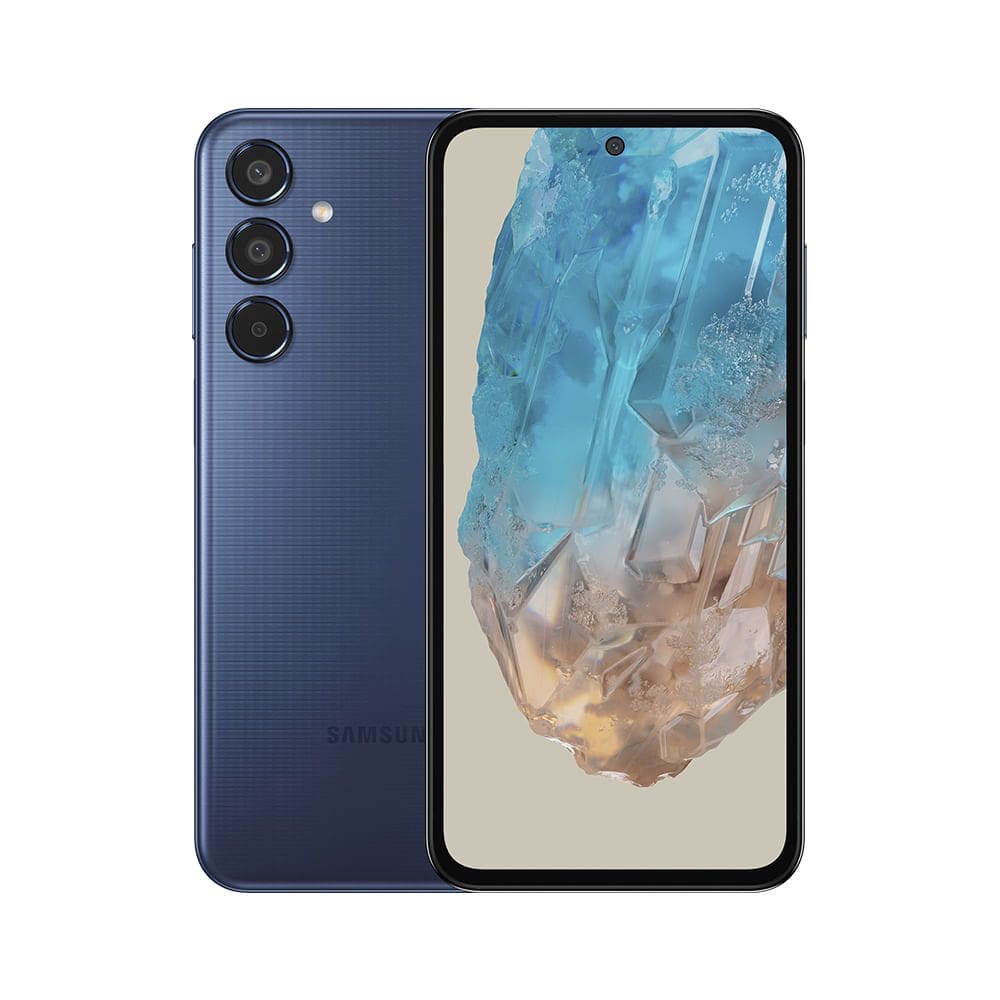 Celular Samsung Galaxy M35 5G , Câmera Tripla até 50MP, Selfie 50MP, Tela Super AMOLED + 6.6 120Hz, 256GB, 8GB RAM - Azul Escuro