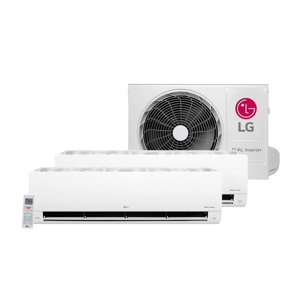 Kit Ar Condicionado Bi Split Dual Inverter LG 2X9000 BTU/h Voice +IA Frio - S32Q16SA181