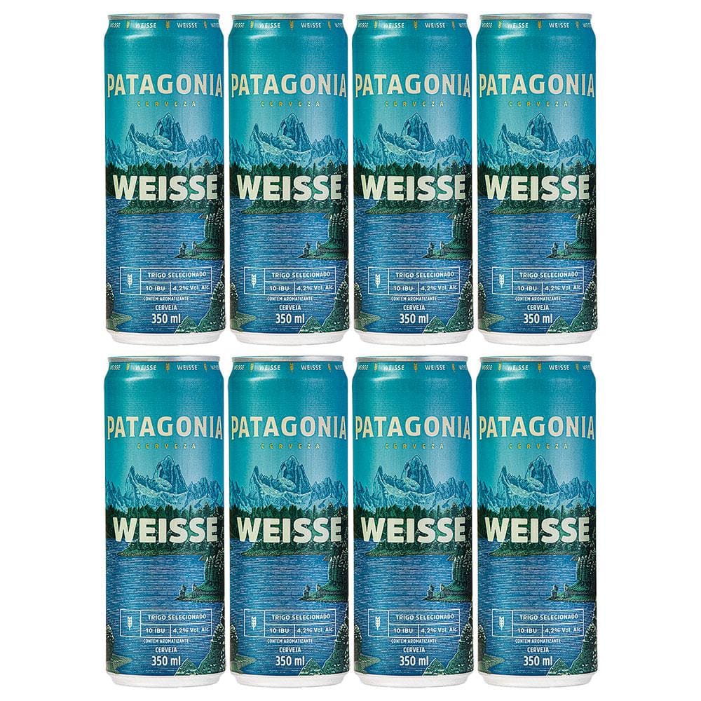 Pack de Patagonia Weissen Nacional Sleek 350ML 8 Unidades