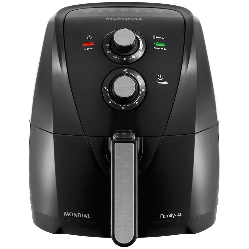 Fritadeira Elétrica Sem Óleo Air Fryer Mondial Family 4L - AFN40FB