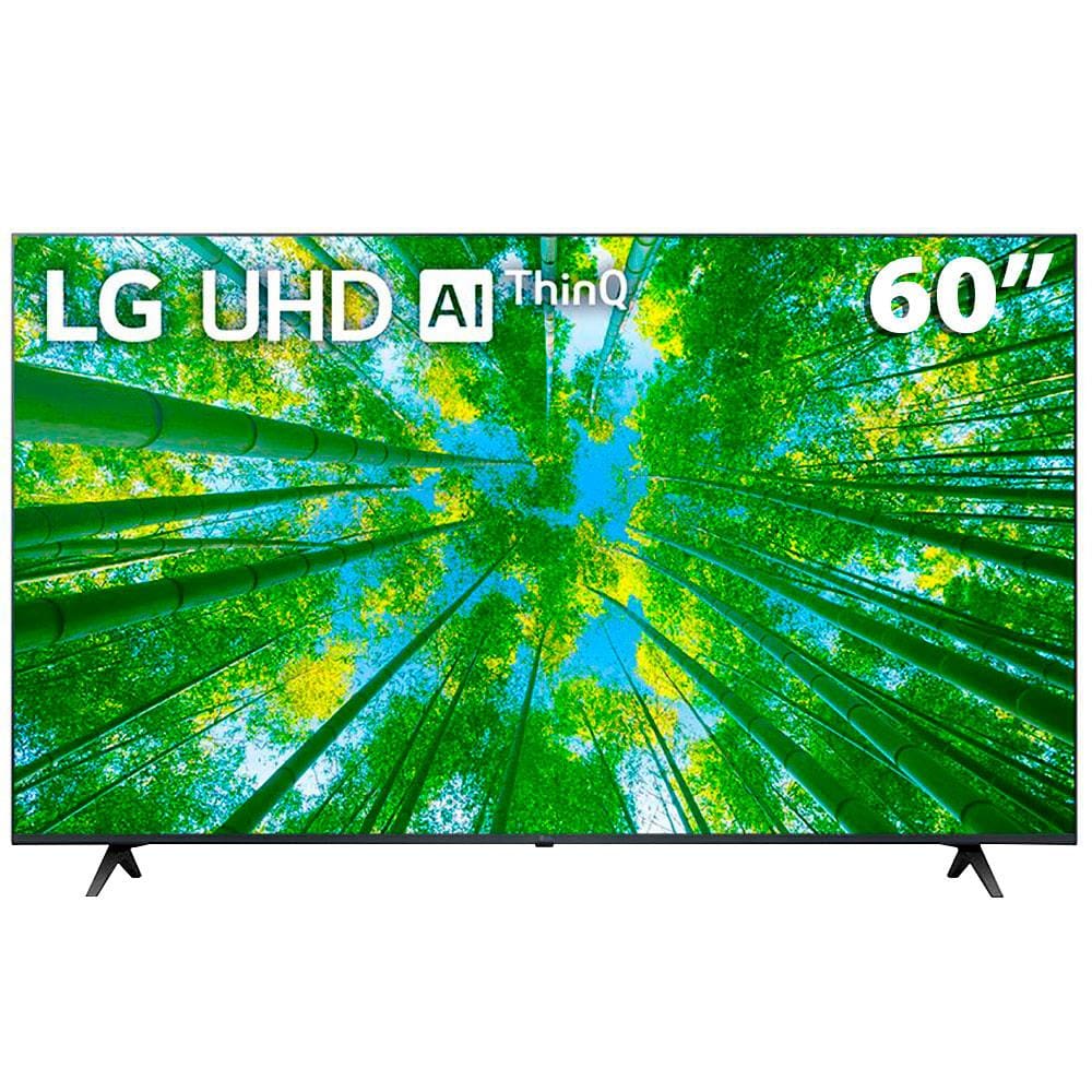 Smart TV LG 60'' 4K UHD WiFi Bluetooth HDR Inteligência Artificial ThinQ Smart Magic Google Alexa - 60UQ805