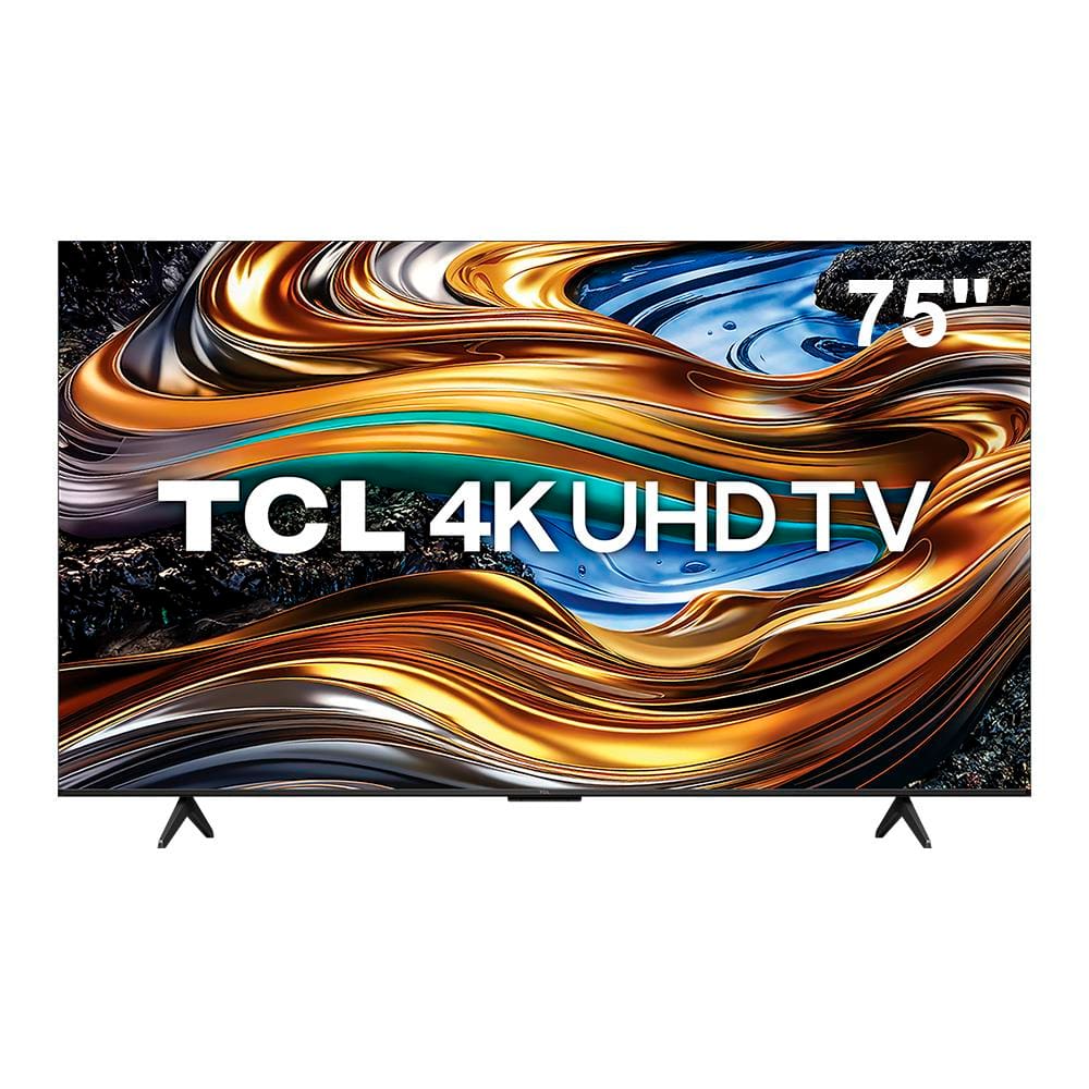 Smart TV 75" 4K UHD TCL com Processador AIPQ Google TV Wi-Fi Bluetooth Dolby Vision - 75P755