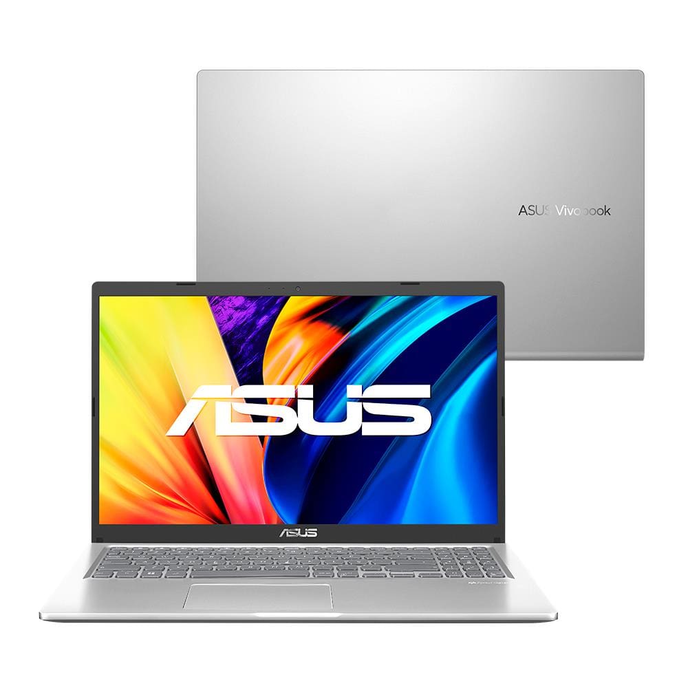 Notebook Asus Vivobook 15 Intel Pentium Gold 4GB 128GB SSD Tela 15,6" e Windows 11 Home X1500EA-EJ4239WS - Transparent Silver