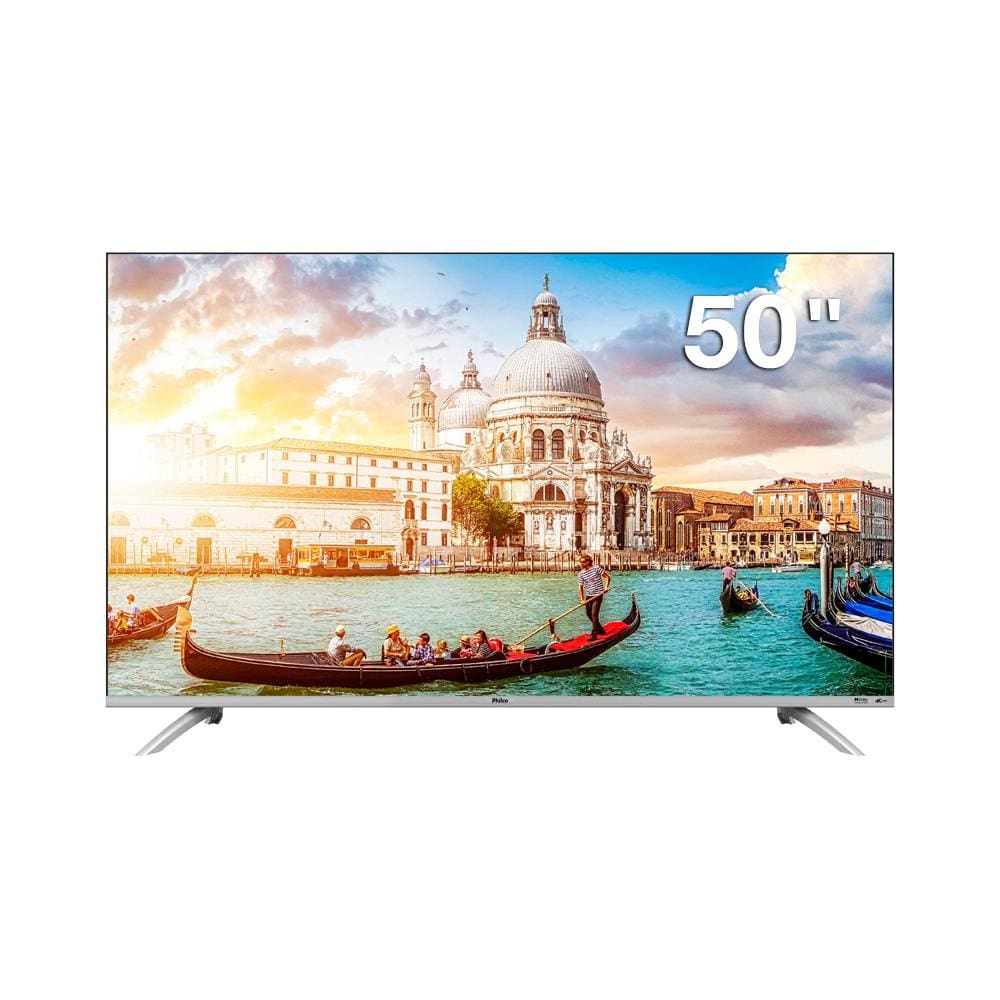 Smart TV DLED 50” Ultra HD 4K Philco PTV50G2SGTSSBL com sistema operacional Google TV, Wi-Fi, Dolby Vision e Google Assistente