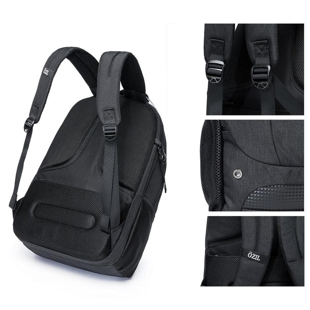 Mochila Executiva Notebook Reforçada Espaçosa Masculina Ozil - Chumbo