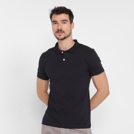 Camisa Polo Ultimato Lisa Masculina - Preto