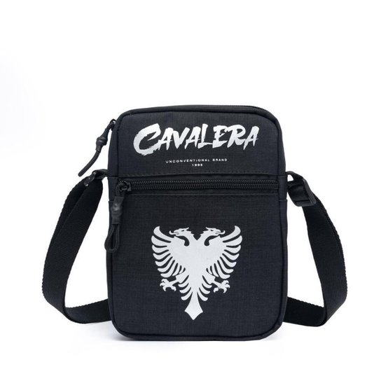 Shoulder Bag Cavalera Bolsa Lateral Casual Urbano Masculina - Preto