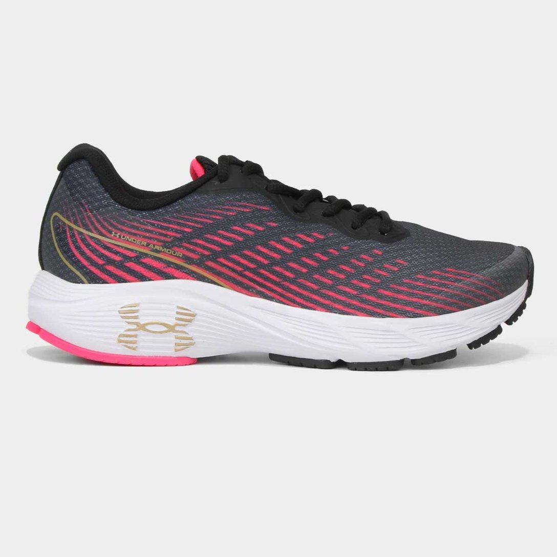 Tênis Under Armour Charged Levity Feminino - Cinza+Pink