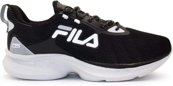 Tênis Fila Racer For All Masculino Preto/Branco/Prata 40