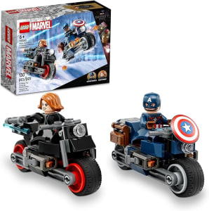 LEGO Set Super Heroes 76260 Motos de Black Widow e Captain America 130 peças