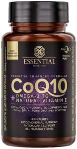 Suplemento Alimentar CoQ10 + Ômega 3TG + Vitamina -Essential Nutrition 60 Cápsulas