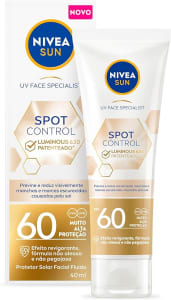 NIVEA SUN Protetor Solar Facial Fluido Spot Control Luminous 630® FPS60 40ml