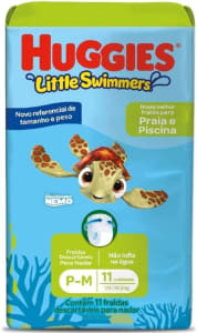 Fralda Infantil Huggies Little Swimmers P/M - 11 Unidades