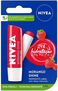 NIVEA Hidratante Labial Morango Shine 4,8g