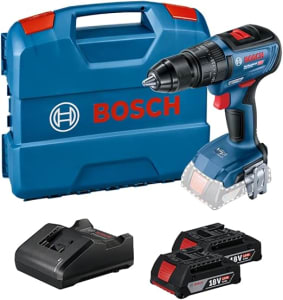 Bosch Parafusadeira Furadeira Impacto Gsb 18V-50 18V Brushless Com 2 Baterias 1 Carregador E Maleta