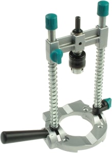  Acessório de guia de broca multiangular Wolfcraft 4525404 para furadeiras de 1/4" e 3/8", prata 