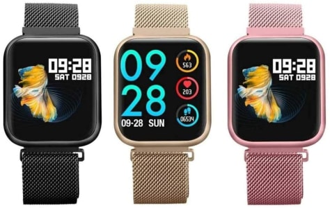 Relógio Inteligente Smartwatch P80 Touch Original com duas Pulseiras